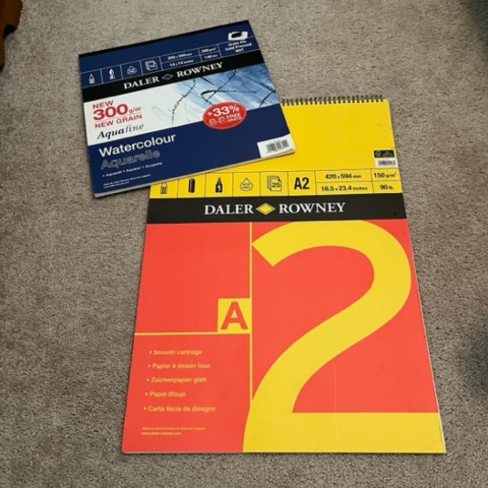 NEW Never Used Art Paper Pads - Daler Rowney